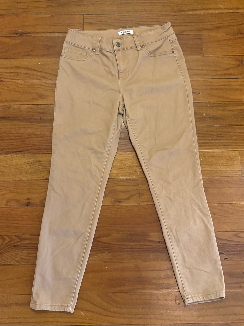 d. jeans Women's Tan High-Rise Slim Jeans